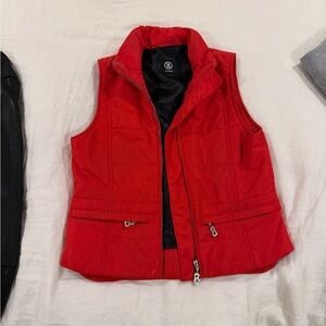 Bogner Bright Red Quilted Sleeveless Vest